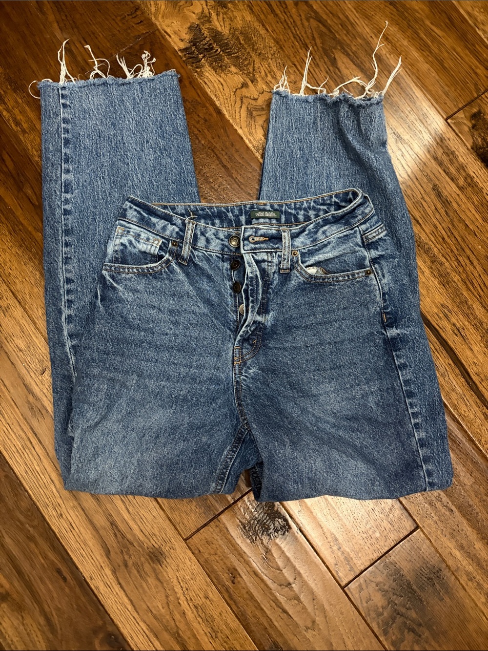 Wild Fable High-Waist Wide leg Blue Denim Jeans - Women